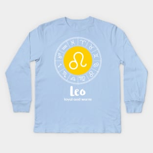 Leo Loyal And Warm Kids Long Sleeve T-Shirt